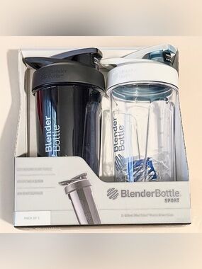 BlenderBottle Classic Shaker Duo - Black & White 28oz